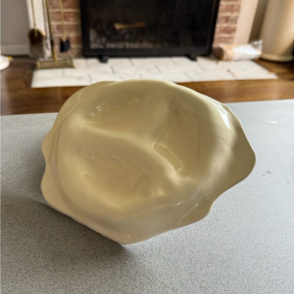 Handmade Cream Ceramic Dish - Picture 6 of 6